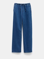 Hush Blue Slouchy Tie Waist Jeans - Image 5 of 5
