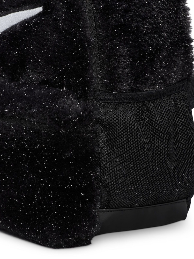Nike Black Y Nk Faux Fur Backpack - Image 10 of 10