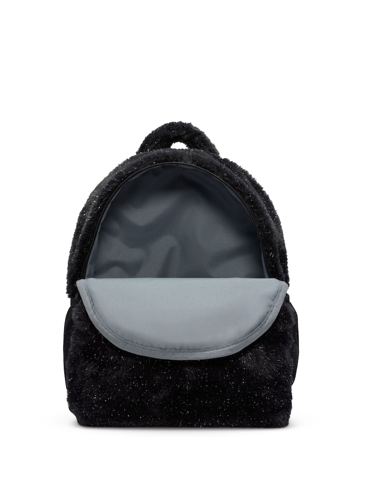 Nike Black Y Nk Faux Fur Backpack - Image 6 of 10