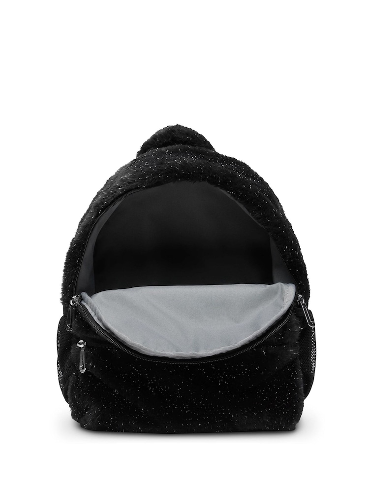 Nike Black Y Nk Faux Fur Backpack - Image 7 of 10