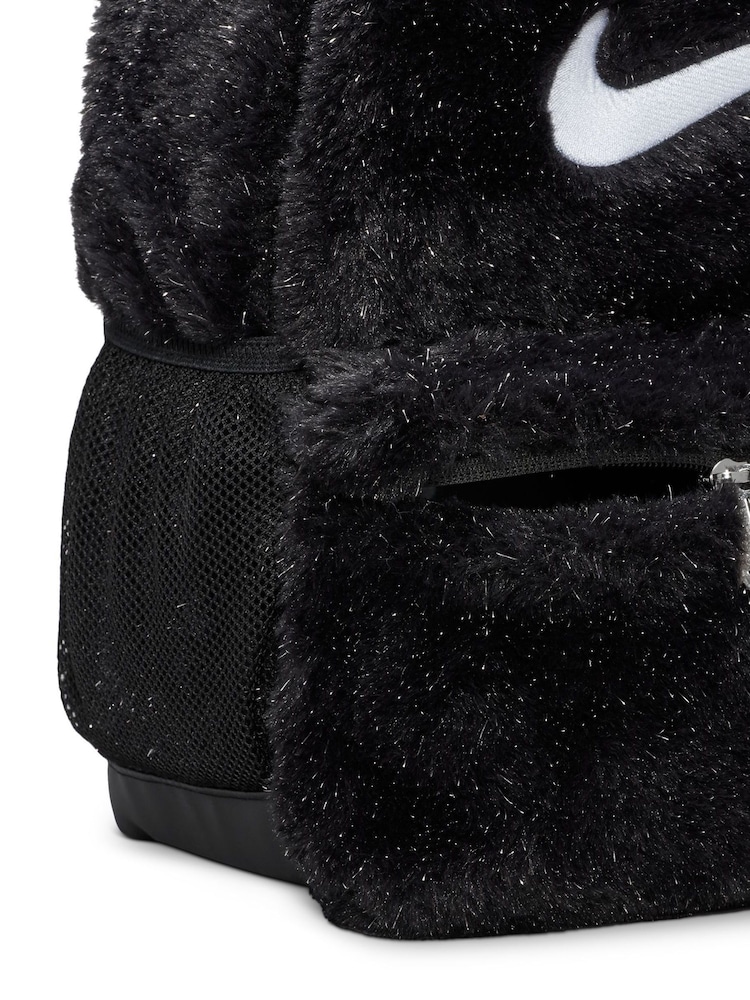 Nike Black Y Nk Faux Fur Backpack - Image 8 of 10