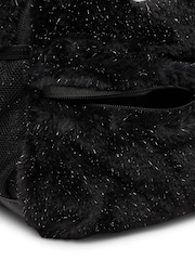 Nike Black Y Nk Faux Fur Backpack - Image 9 of 10