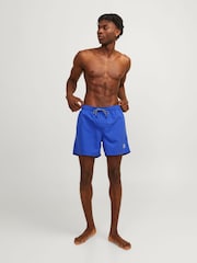 JACK & JONES Blue Swim Shorts With Contrast Lining - Image 1 of 6