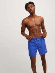 JACK & JONES Blue Swim Shorts With Contrast Lining - Image 3 of 6
