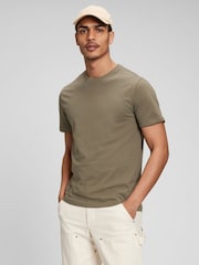 Gap Light Green Short Sleeve Everyday 100% Cotton Crew Neck T-Shirt - Image 1 of 4