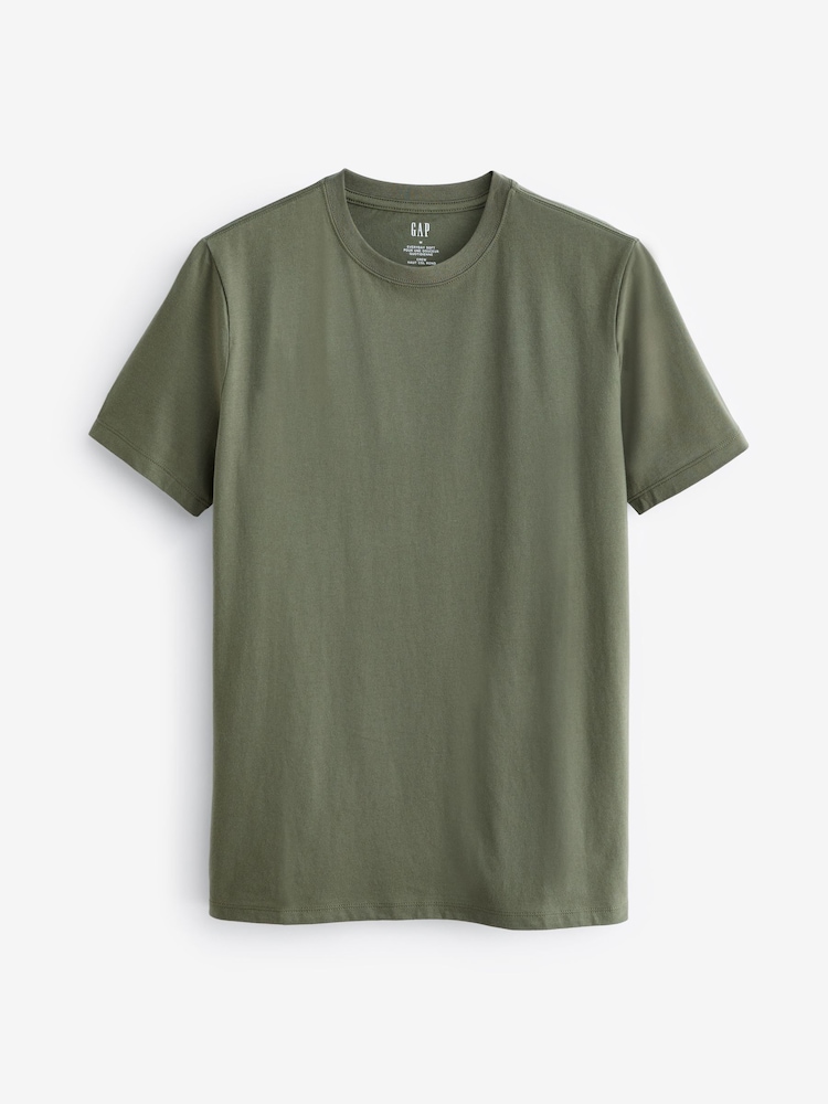 Gap Light Green Short Sleeve Everyday 100% Cotton Crew Neck T-Shirt - Image 2 of 4