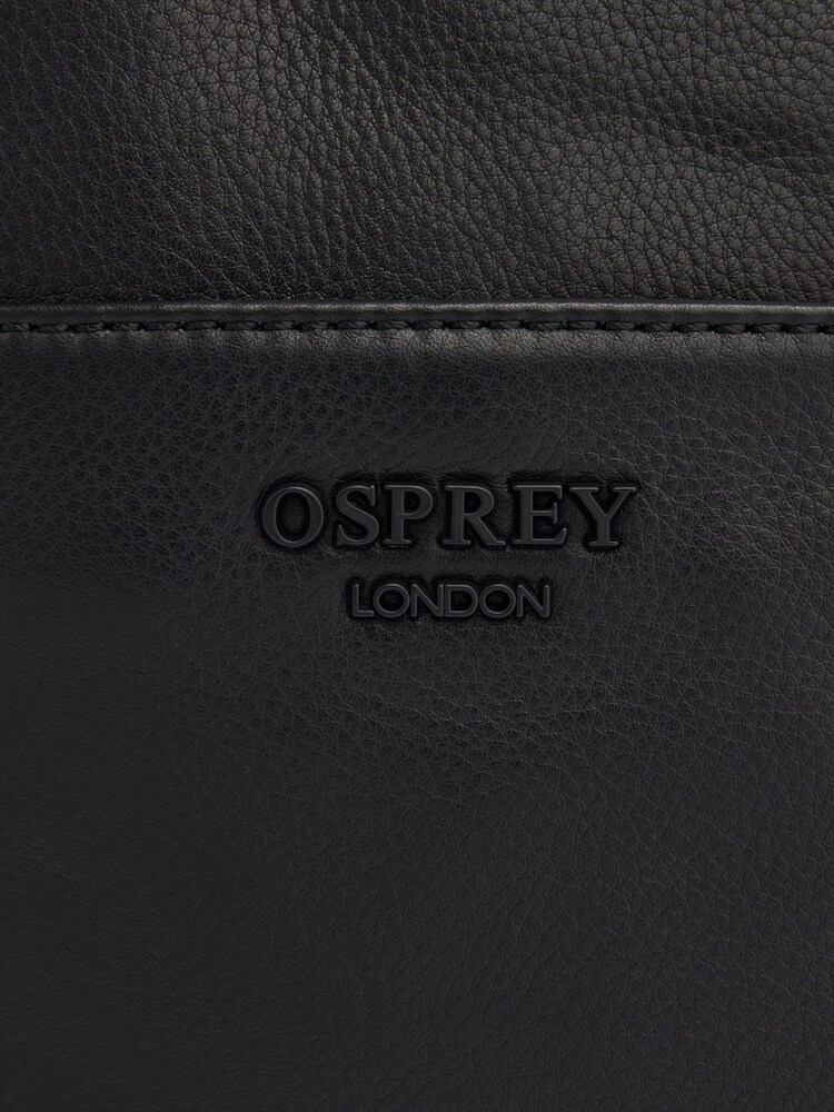 Osprey London The Onyx Square Leather Black Bag - Image 8 of 8