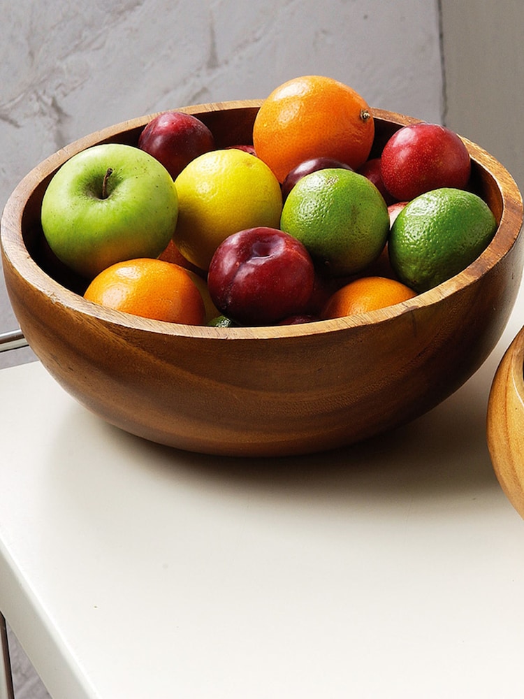 Interiors by Premier Natural Kora Fruit And Salad Bowl - Image 1 of 5 Interiors by Premier Natural Kora Fruit And Salad Bowl - Image 1 of 5