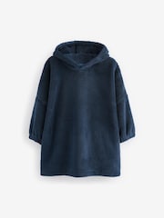 Navy Blue Fleece Hooded Blanket (3-16yrs) - Image 4 of 7