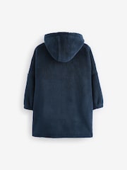 Navy Blue Fleece Hooded Blanket (3-16yrs) - Image 5 of 7