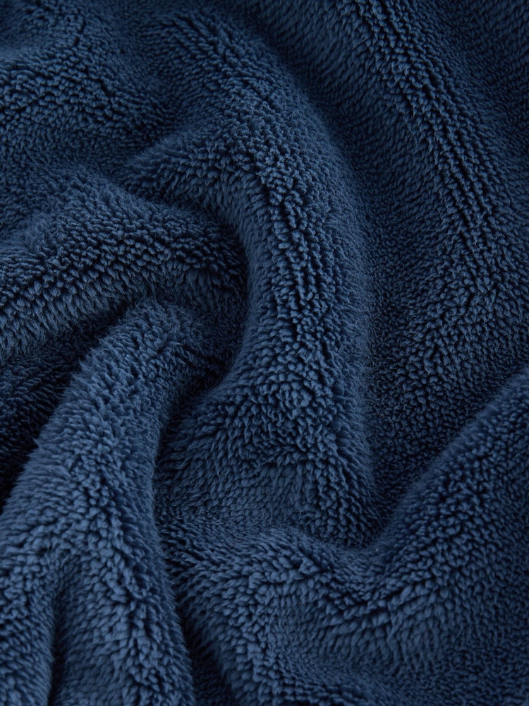 Navy Blue Fleece Hooded Blanket (3-16yrs) - Image 7 of 7