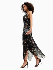 AllSaints Black Charlotte Kora Dress - Image 3 of 7