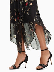 AllSaints Black Charlotte Kora Dress - Image 4 of 7