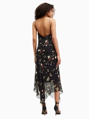 AllSaints Black Charlotte Kora Dress - Image 5 of 7
