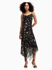 AllSaints Black Charlotte Kora Dress - Image 6 of 7