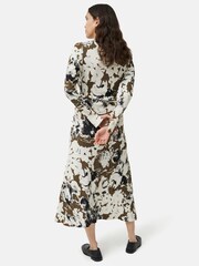 Jigsaw Natural Floral Echo Ruched Dress - Image 4 of 6
