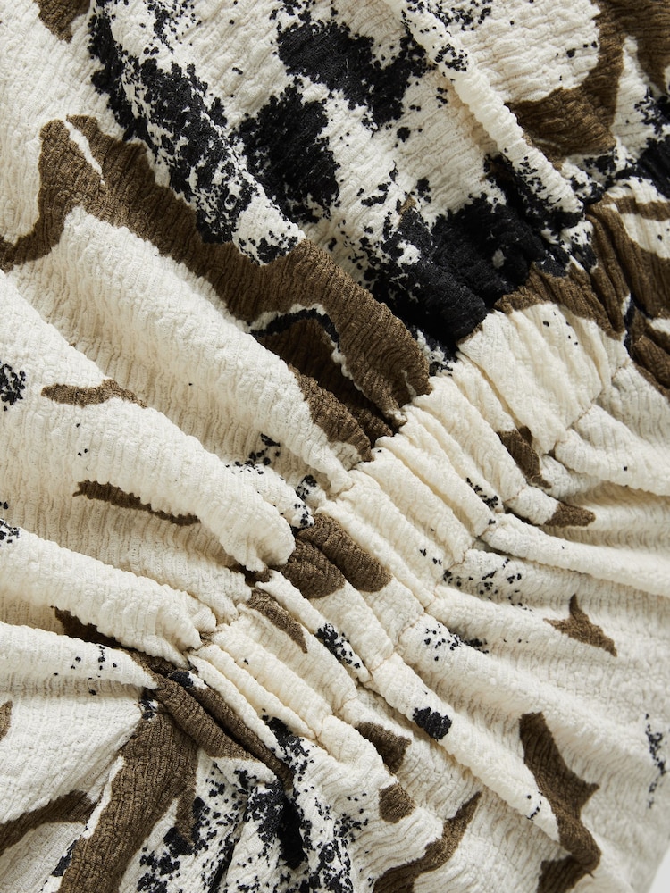 Jigsaw Natural Floral Echo Ruched Dress - Image 6 of 6