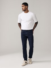 Blue Indigo Rinse Slim Fit Comfort Stretch Jeans - Image 2 of 11
