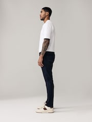 Blue Indigo Rinse Slim Fit Comfort Stretch Jeans - Image 3 of 11