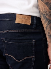 Blue Indigo Rinse Slim Fit Comfort Stretch Jeans - Image 8 of 11