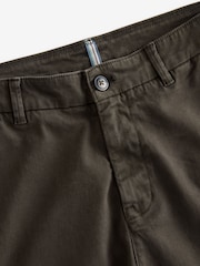 Dark Brown Slim Fit Premium Soft Touch Chino Trousers - Image 9 of 11