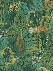 Graham & Brown Green New Eden Emerald Wallpaper Sample - Image 2 of 3