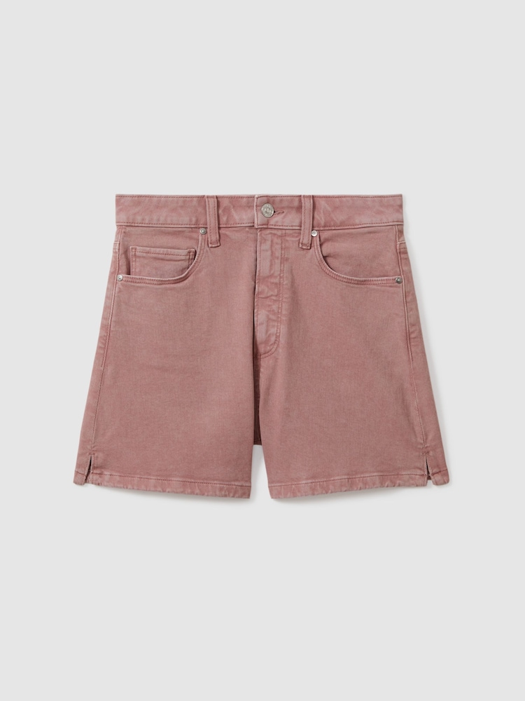 Colorete - Paige Alto Rise Denim Shorts - Imagen 1 de 5