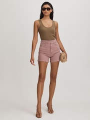 Colorete - Paige Alto Rise Denim Shorts - Imagen 3 de 5