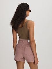 Colorete - Paige Alto Rise Denim Shorts - Imagen 4 de 5