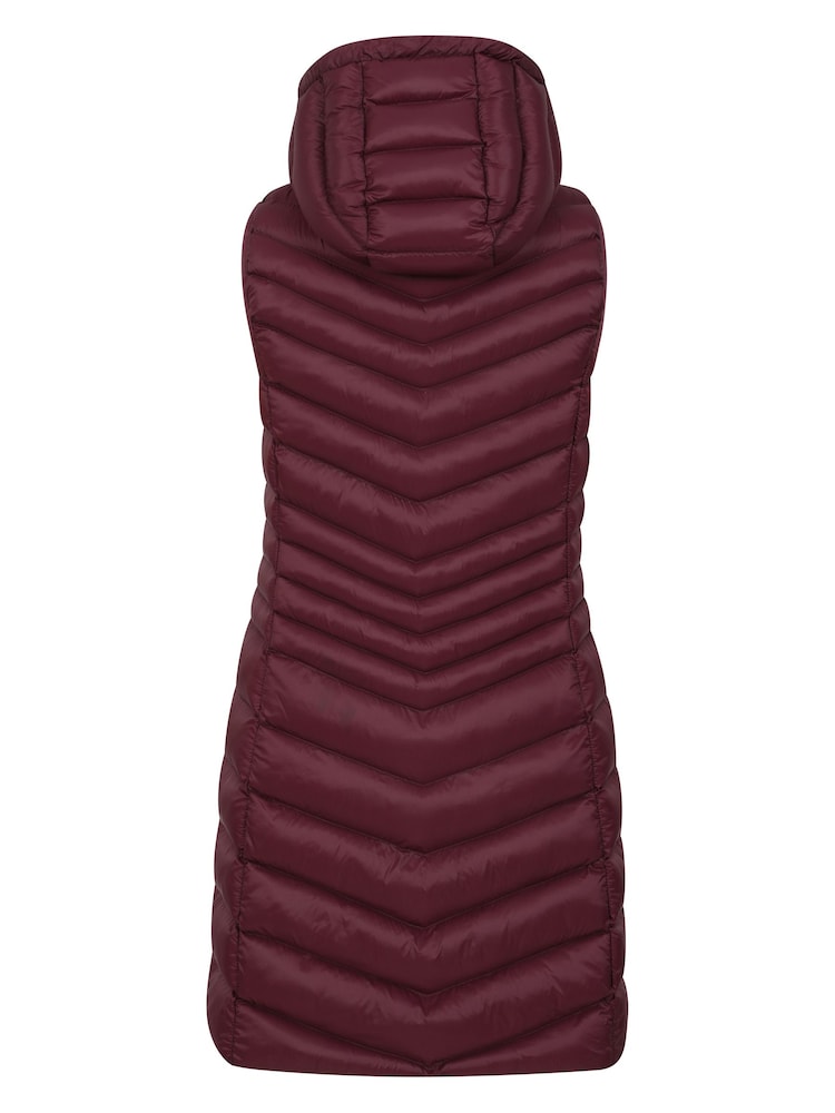 Mountain Warehouse Purple Womens Florence Long Padded Gilet - Image 2 of 4