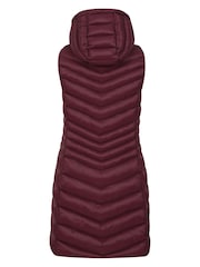 Mountain Warehouse Purple Womens Florence Long Padded Gilet - Image 3 of 4