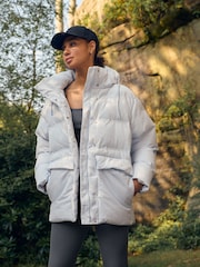 Pale Blue Elements Shower Resistant Padded Jacket - Image 1 of 12