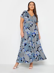 Blue Wrap Maxi Dress - Image 2 of 4