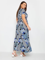 Blue Wrap Maxi Dress - Image 3 of 4