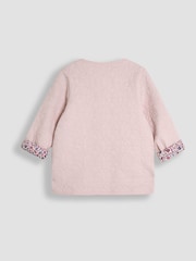 JoJo Maman Bébé Berry Butterfly Quilted Reversible Jacket - Image 3 of 4