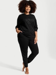 Victoria's Secret Black Cotton Long Pyjama Set - Image 1 of 4