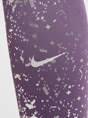 Nike Purple Raisin One Dri-FIT Shine Leggings - Image 5 of 5