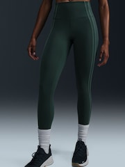 Verde oscuro - Leggings de tiro alto 7/8 One de Nike - Imagen 3 de 6