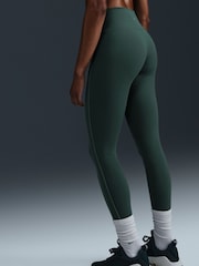 Verde oscuro - Leggings de tiro alto 7/8 One de Nike - Imagen 5 de 6