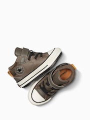Converse Brown Chuck Taylor Leather Malden Street Infant Boots - Image 10 of 18