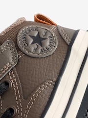 Converse Brown Chuck Taylor Leather Malden Street Infant Boots - Image 16 of 18