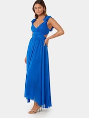 Forever New Blue Selena Petite Ruffle Maxi Dress - Image 3 of 4