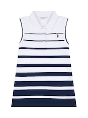 U.S. Polo Assn. Stripe Womens Sleeveless Polo Shirt - Imagen 5 de 7