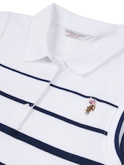 U.S. Polo Assn. Stripe Womens Sleeveless Polo Shirt - Imagen 7 de 7