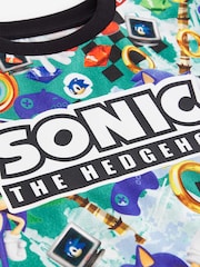Green/Blue Licensed Sonic T-Shirt (3-16yrs) - Image 3 of 4