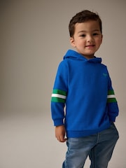 Cobalt Blue 100% Cotton Long Sleeve Soft Touch Hoodie (3mths-7yrs) - Image 1 of 8