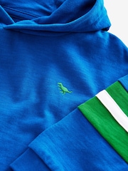 Cobalt Blue 100% Cotton Long Sleeve Soft Touch Hoodie (3mths-7yrs) - Image 3 of 8