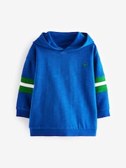 Cobalt Blue 100% Cotton Long Sleeve Soft Touch Hoodie (3mths-7yrs) - Image 5 of 8