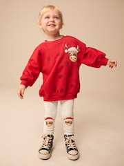Red Hamish Christmas Sweatshirt and Leggings Set (3mths-7yrs) - Image 1 of 8