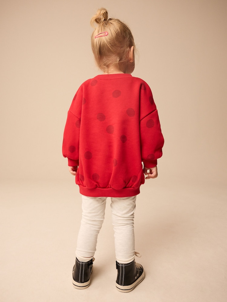 Red Hamish Christmas Sweatshirt and Leggings Set (3mths-7yrs) - Image 2 of 8